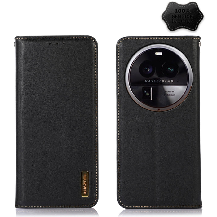 KHAZNEH Estuche para teléfono de cuero de vaca con capa superior de napa, For OPPO Find X6, For OPPO Find X6 Pro, For Xiaomi Redmi Note 12 4G Global, For Samsung Galaxy M14 5G