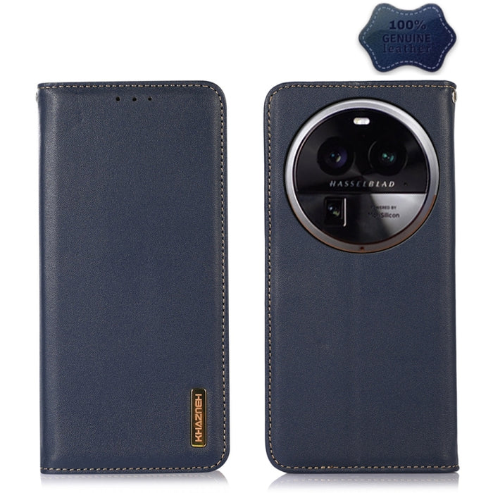 KHAZNEH Estuche para teléfono de cuero de vaca con capa superior de napa, For OPPO Find X6, For OPPO Find X6 Pro, For Xiaomi Redmi Note 12 4G Global, For Samsung Galaxy M14 5G