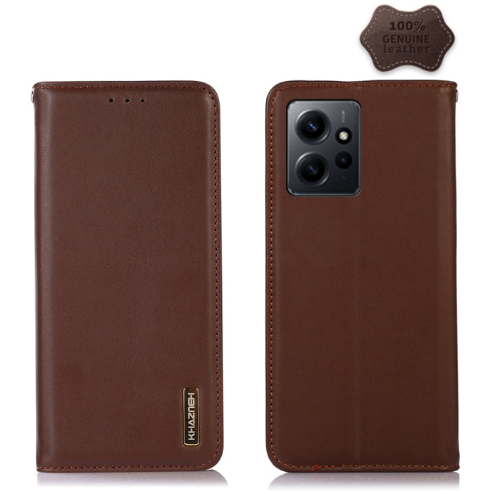 KHAZNEH Estuche para teléfono de cuero de vaca con capa superior de napa, For OPPO Find X6, For OPPO Find X6 Pro, For Xiaomi Redmi Note 12 4G Global, For Samsung Galaxy M14 5G