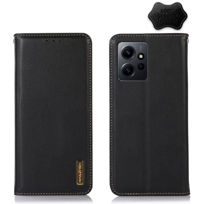 KHAZNEH Estuche para teléfono de cuero de vaca con capa superior de napa, For OPPO Find X6, For OPPO Find X6 Pro, For Xiaomi Redmi Note 12 4G Global, For Samsung Galaxy M14 5G