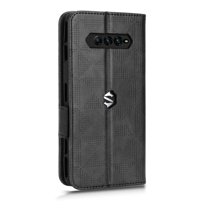 Estuche para teléfono de cuero con triángulo simétrico, For Xiaomi Black Shark 4 / 4 Pro, For Xiaomi Black Shark 5, For Xiaomi Black Shark 5 Pro, For Xiaomi Black Shark 5 RS, For Xiaomi 12 / 12S, For Xiaomi 11T / 11T Pro, For Xiaomi 12 Lite            ...