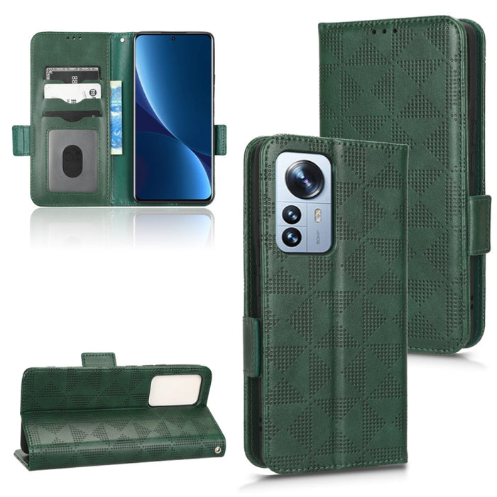 Estuche para teléfono de cuero con triángulo simétrico, For Xiaomi Black Shark 4 / 4 Pro, For Xiaomi Black Shark 5, For Xiaomi Black Shark 5 Pro, For Xiaomi Black Shark 5 RS, For Xiaomi 12 / 12S, For Xiaomi 11T / 11T Pro, For Xiaomi 12 Lite            ...