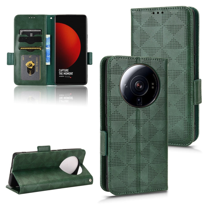 Estuche para teléfono de cuero con triángulo simétrico, For Xiaomi Black Shark 4 / 4 Pro, For Xiaomi Black Shark 5, For Xiaomi Black Shark 5 Pro, For Xiaomi Black Shark 5 RS, For Xiaomi 12 / 12S, For Xiaomi 11T / 11T Pro, For Xiaomi 12 Lite            ...