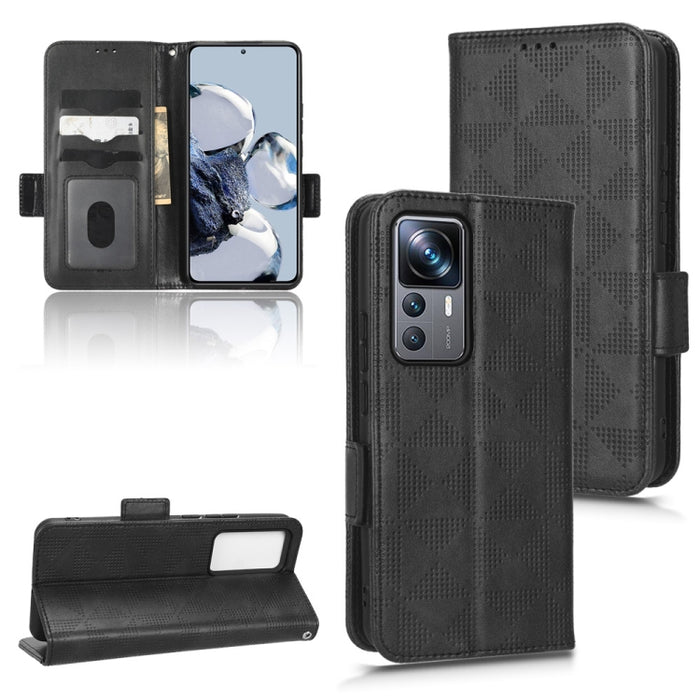 Estuche para teléfono de cuero con triángulo simétrico, For Xiaomi Black Shark 4 / 4 Pro, For Xiaomi Black Shark 5, For Xiaomi Black Shark 5 Pro, For Xiaomi Black Shark 5 RS, For Xiaomi 12 / 12S, For Xiaomi 11T / 11T Pro, For Xiaomi 12 Lite            ...
