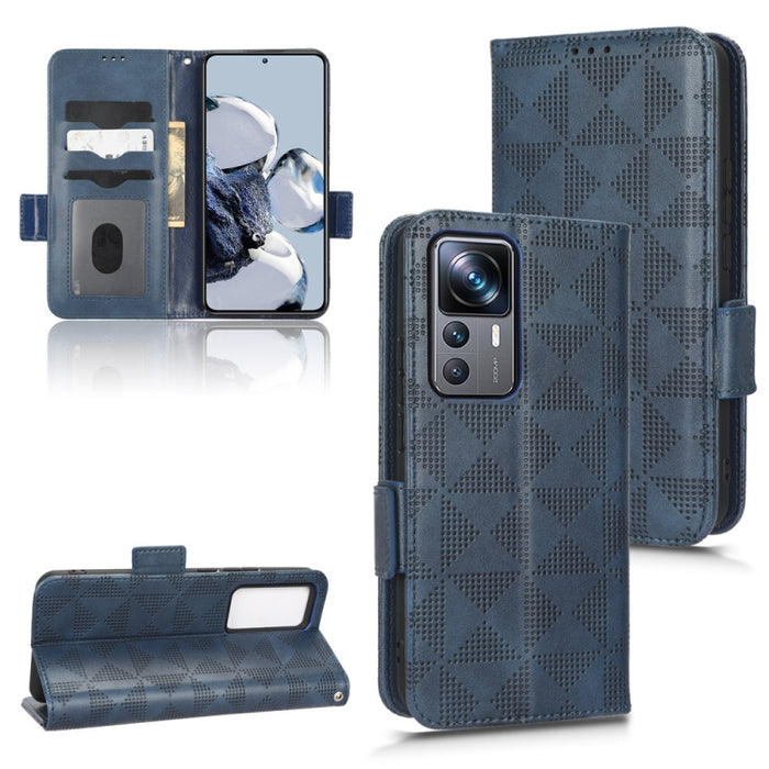 Estuche para teléfono de cuero con triángulo simétrico, For Xiaomi Black Shark 4 / 4 Pro, For Xiaomi Black Shark 5, For Xiaomi Black Shark 5 Pro, For Xiaomi Black Shark 5 RS, For Xiaomi 12 / 12S, For Xiaomi 11T / 11T Pro, For Xiaomi 12 Lite            ...