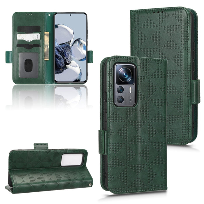 Estuche para teléfono de cuero con triángulo simétrico, For Xiaomi Black Shark 4 / 4 Pro, For Xiaomi Black Shark 5, For Xiaomi Black Shark 5 Pro, For Xiaomi Black Shark 5 RS, For Xiaomi 12 / 12S, For Xiaomi 11T / 11T Pro, For Xiaomi 12 Lite            ...