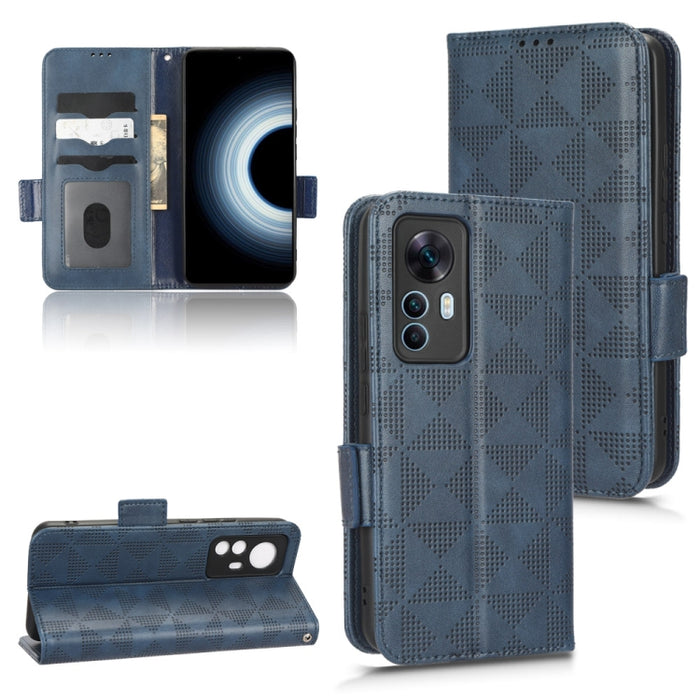 Estuche para teléfono de cuero con triángulo simétrico, For Xiaomi Black Shark 4 / 4 Pro, For Xiaomi Black Shark 5, For Xiaomi Black Shark 5 Pro, For Xiaomi Black Shark 5 RS, For Xiaomi 12 / 12S, For Xiaomi 11T / 11T Pro, For Xiaomi 12 Lite            ...