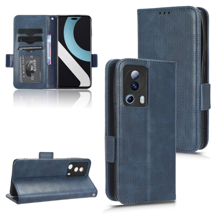 Estuche para teléfono de cuero con triángulo simétrico, For Xiaomi Black Shark 4 / 4 Pro, For Xiaomi Black Shark 5, For Xiaomi Black Shark 5 Pro, For Xiaomi Black Shark 5 RS, For Xiaomi 12 / 12S, For Xiaomi 11T / 11T Pro, For Xiaomi 12 Lite            ...