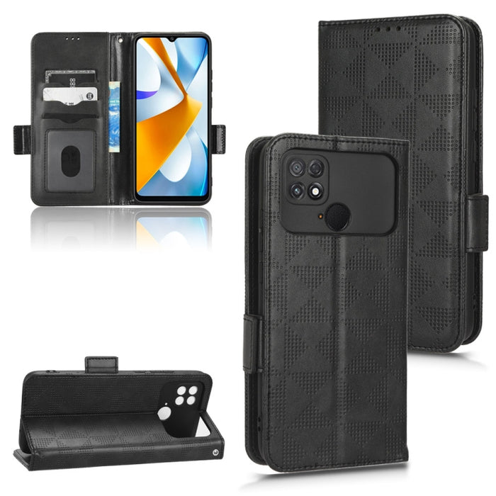 Estuche para teléfono de cuero con triángulo simétrico, For Xiaomi Black Shark 4 / 4 Pro, For Xiaomi Black Shark 5, For Xiaomi Black Shark 5 Pro, For Xiaomi Black Shark 5 RS, For Xiaomi 12 / 12S, For Xiaomi 11T / 11T Pro, For Xiaomi 12 Lite            ...