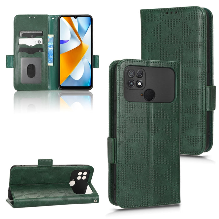 Estuche para teléfono de cuero con triángulo simétrico, For Xiaomi Black Shark 4 / 4 Pro, For Xiaomi Black Shark 5, For Xiaomi Black Shark 5 Pro, For Xiaomi Black Shark 5 RS, For Xiaomi 12 / 12S, For Xiaomi 11T / 11T Pro, For Xiaomi 12 Lite            ...