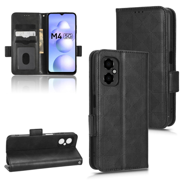 Estuche para teléfono de cuero con triángulo simétrico, For Xiaomi Black Shark 4 / 4 Pro, For Xiaomi Black Shark 5, For Xiaomi Black Shark 5 Pro, For Xiaomi Black Shark 5 RS, For Xiaomi 12 / 12S, For Xiaomi 11T / 11T Pro, For Xiaomi 12 Lite            ...