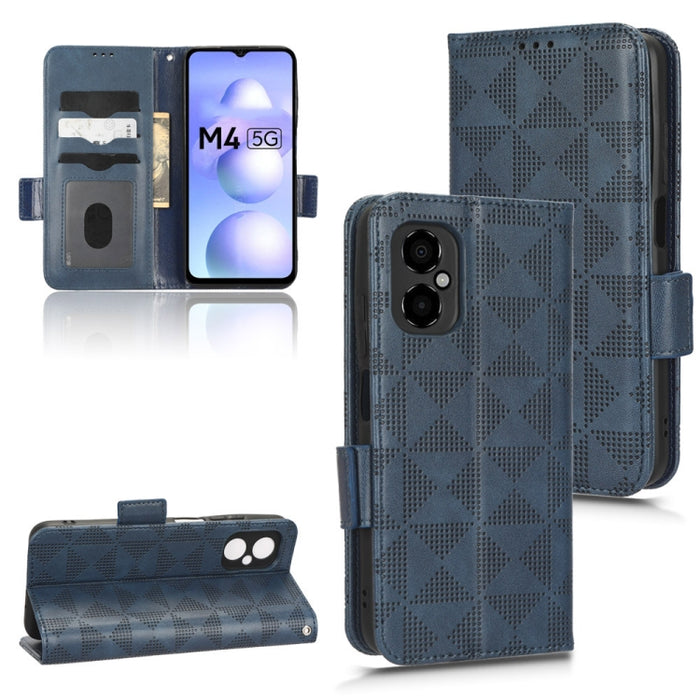 Estuche para teléfono de cuero con triángulo simétrico, For Xiaomi Black Shark 4 / 4 Pro, For Xiaomi Black Shark 5, For Xiaomi Black Shark 5 Pro, For Xiaomi Black Shark 5 RS, For Xiaomi 12 / 12S, For Xiaomi 11T / 11T Pro, For Xiaomi 12 Lite            ...
