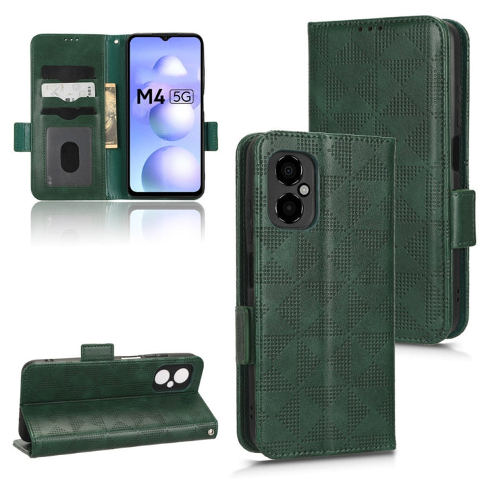 Estuche para teléfono de cuero con triángulo simétrico, For Xiaomi Black Shark 4 / 4 Pro, For Xiaomi Black Shark 5, For Xiaomi Black Shark 5 Pro, For Xiaomi Black Shark 5 RS, For Xiaomi 12 / 12S, For Xiaomi 11T / 11T Pro, For Xiaomi 12 Lite            ...