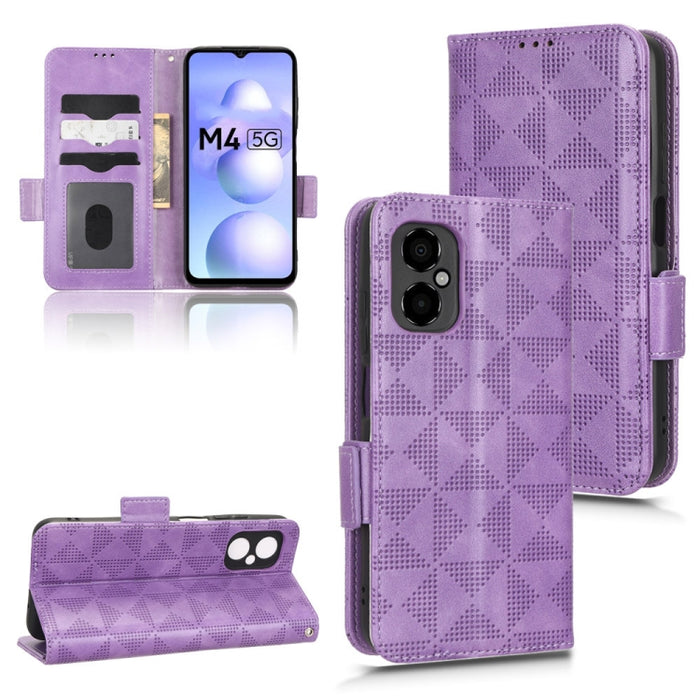 Estuche para teléfono de cuero con triángulo simétrico, For Xiaomi Black Shark 4 / 4 Pro, For Xiaomi Black Shark 5, For Xiaomi Black Shark 5 Pro, For Xiaomi Black Shark 5 RS, For Xiaomi 12 / 12S, For Xiaomi 11T / 11T Pro, For Xiaomi 12 Lite            ...