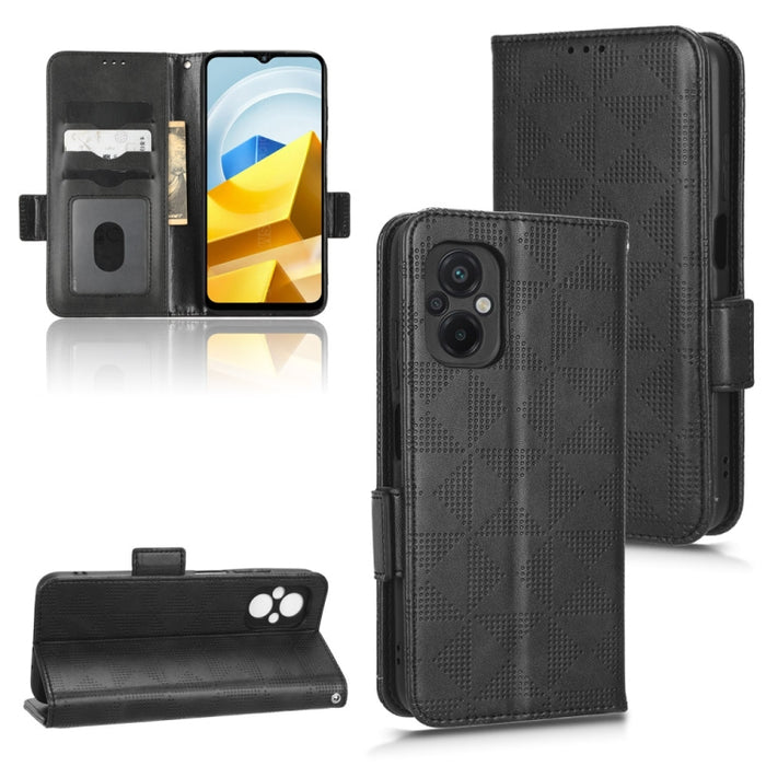Estuche para teléfono de cuero con triángulo simétrico, For Xiaomi Black Shark 4 / 4 Pro, For Xiaomi Black Shark 5, For Xiaomi Black Shark 5 Pro, For Xiaomi Black Shark 5 RS, For Xiaomi 12 / 12S, For Xiaomi 11T / 11T Pro, For Xiaomi 12 Lite            ...