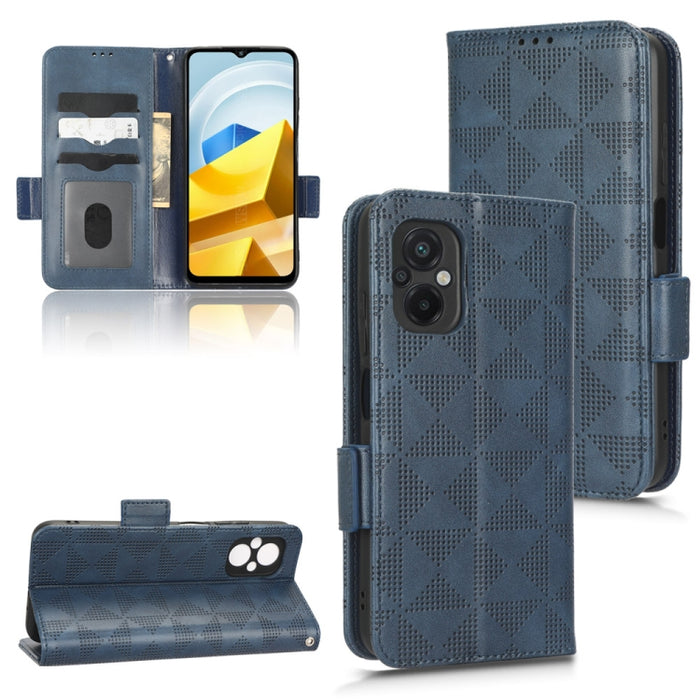 Estuche para teléfono de cuero con triángulo simétrico, For Xiaomi Black Shark 4 / 4 Pro, For Xiaomi Black Shark 5, For Xiaomi Black Shark 5 Pro, For Xiaomi Black Shark 5 RS, For Xiaomi 12 / 12S, For Xiaomi 11T / 11T Pro, For Xiaomi 12 Lite            ...
