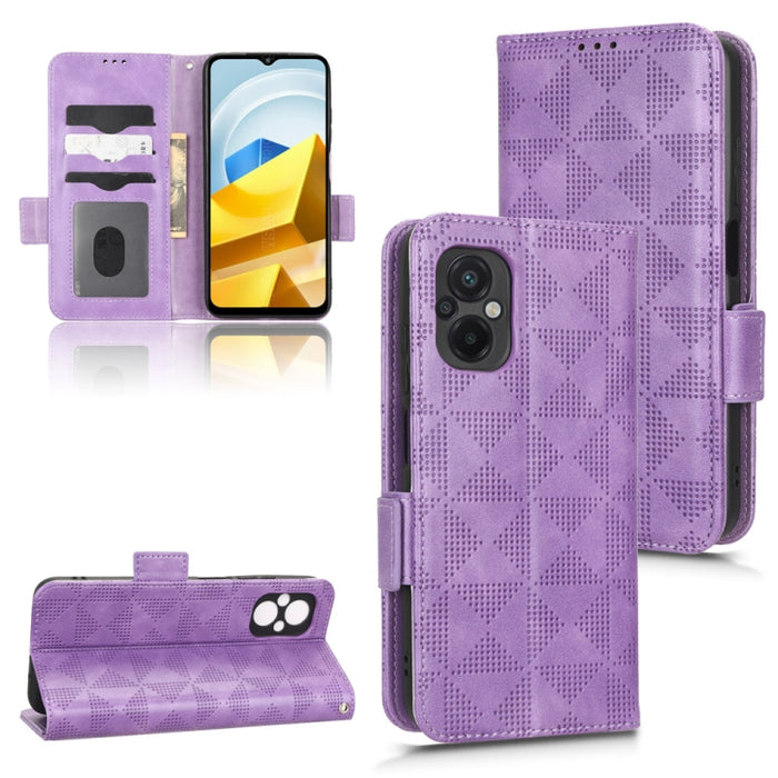 Estuche para teléfono de cuero con triángulo simétrico, For Xiaomi Black Shark 4 / 4 Pro, For Xiaomi Black Shark 5, For Xiaomi Black Shark 5 Pro, For Xiaomi Black Shark 5 RS, For Xiaomi 12 / 12S, For Xiaomi 11T / 11T Pro, For Xiaomi 12 Lite            ...