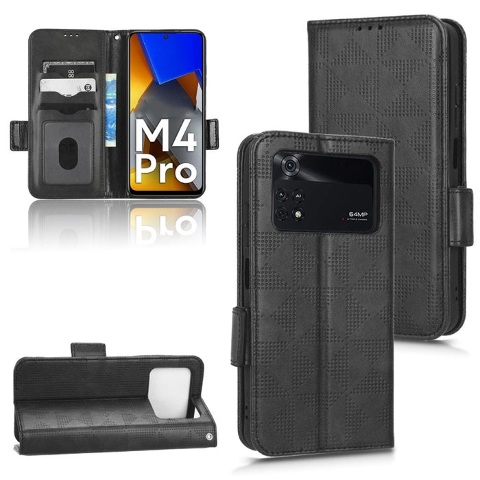 Estuche para teléfono de cuero con triángulo simétrico, For Xiaomi Black Shark 4 / 4 Pro, For Xiaomi Black Shark 5, For Xiaomi Black Shark 5 Pro, For Xiaomi Black Shark 5 RS, For Xiaomi 12 / 12S, For Xiaomi 11T / 11T Pro, For Xiaomi 12 Lite            ...