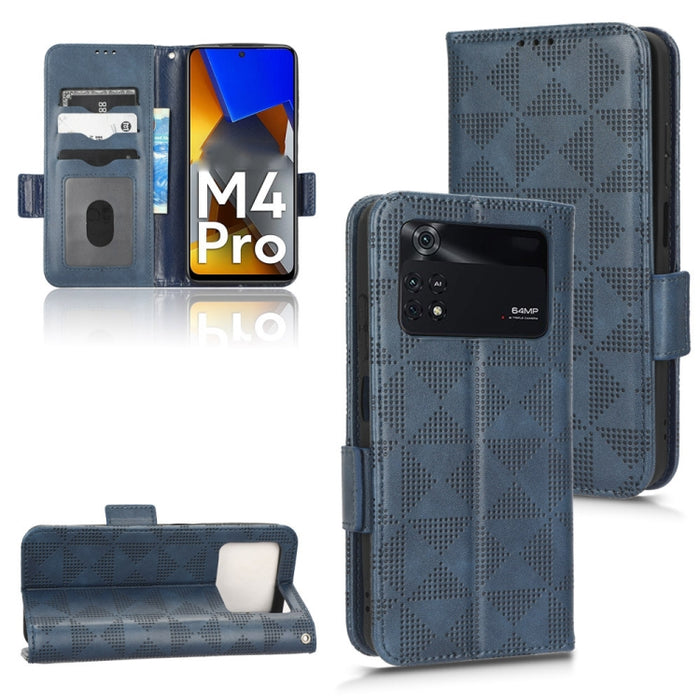 Estuche para teléfono de cuero con triángulo simétrico, For Xiaomi Black Shark 4 / 4 Pro, For Xiaomi Black Shark 5, For Xiaomi Black Shark 5 Pro, For Xiaomi Black Shark 5 RS, For Xiaomi 12 / 12S, For Xiaomi 11T / 11T Pro, For Xiaomi 12 Lite            ...
