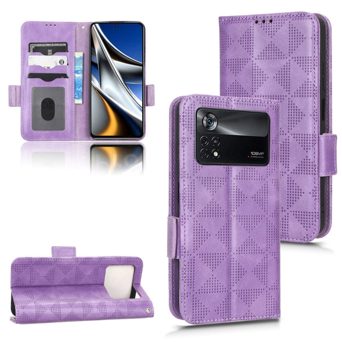 Estuche para teléfono de cuero con triángulo simétrico, For Xiaomi Black Shark 4 / 4 Pro, For Xiaomi Black Shark 5, For Xiaomi Black Shark 5 Pro, For Xiaomi Black Shark 5 RS, For Xiaomi 12 / 12S, For Xiaomi 11T / 11T Pro, For Xiaomi 12 Lite            ...
