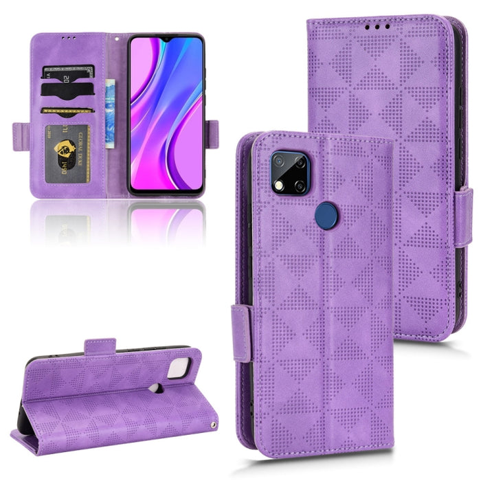 Estuche para teléfono de cuero con triángulo simétrico, For Xiaomi Redmi Note 12 5G Global, For Xiaomi Redmi Note 11 Pro Global, For Xiaomi Redmi 10A / 9C, For Xiaomi Redmi 10C, For Xiaomi Redmi 11 Prime 4G, For Xiaomi Redmi A1+ 4G, For Xiaomi Redmi A1...