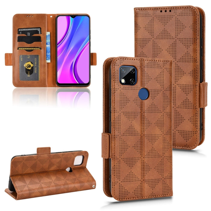 Estuche para teléfono de cuero con triángulo simétrico, For Xiaomi Redmi Note 12 5G Global, For Xiaomi Redmi Note 11 Pro Global, For Xiaomi Redmi 10A / 9C, For Xiaomi Redmi 10C, For Xiaomi Redmi 11 Prime 4G, For Xiaomi Redmi A1+ 4G, For Xiaomi Redmi A1...