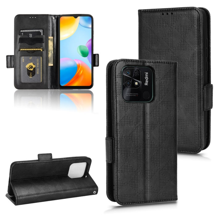 Estuche para teléfono de cuero con triángulo simétrico, For Xiaomi Redmi Note 12 5G Global, For Xiaomi Redmi Note 11 Pro Global, For Xiaomi Redmi 10A / 9C, For Xiaomi Redmi 10C, For Xiaomi Redmi 11 Prime 4G, For Xiaomi Redmi A1+ 4G, For Xiaomi Redmi A1...