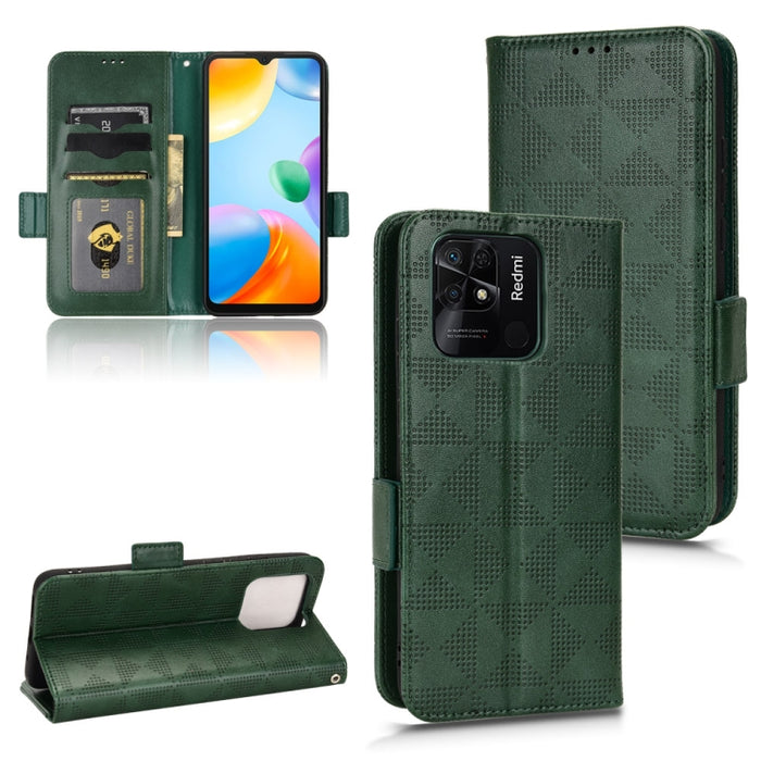 Estuche para teléfono de cuero con triángulo simétrico, For Xiaomi Redmi Note 12 5G Global, For Xiaomi Redmi Note 11 Pro Global, For Xiaomi Redmi 10A / 9C, For Xiaomi Redmi 10C, For Xiaomi Redmi 11 Prime 4G, For Xiaomi Redmi A1+ 4G, For Xiaomi Redmi A1...