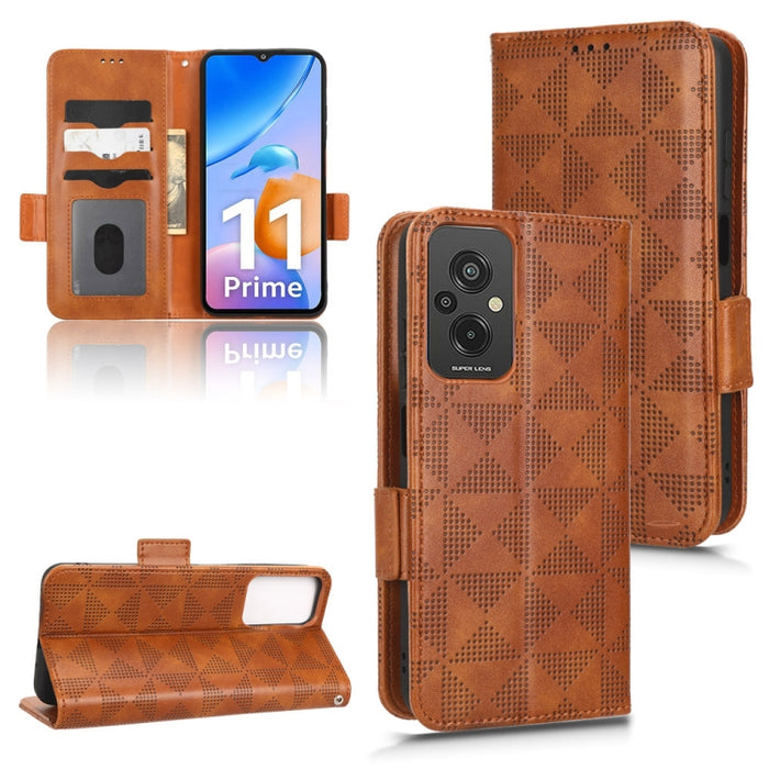Estuche para teléfono de cuero con triángulo simétrico, For Xiaomi Redmi Note 12 5G Global, For Xiaomi Redmi Note 11 Pro Global, For Xiaomi Redmi 10A / 9C, For Xiaomi Redmi 10C, For Xiaomi Redmi 11 Prime 4G, For Xiaomi Redmi A1+ 4G, For Xiaomi Redmi A1...