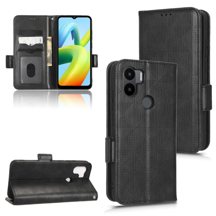 Estuche para teléfono de cuero con triángulo simétrico, For Xiaomi Redmi Note 12 5G Global, For Xiaomi Redmi Note 11 Pro Global, For Xiaomi Redmi 10A / 9C, For Xiaomi Redmi 10C, For Xiaomi Redmi 11 Prime 4G, For Xiaomi Redmi A1+ 4G, For Xiaomi Redmi A1...