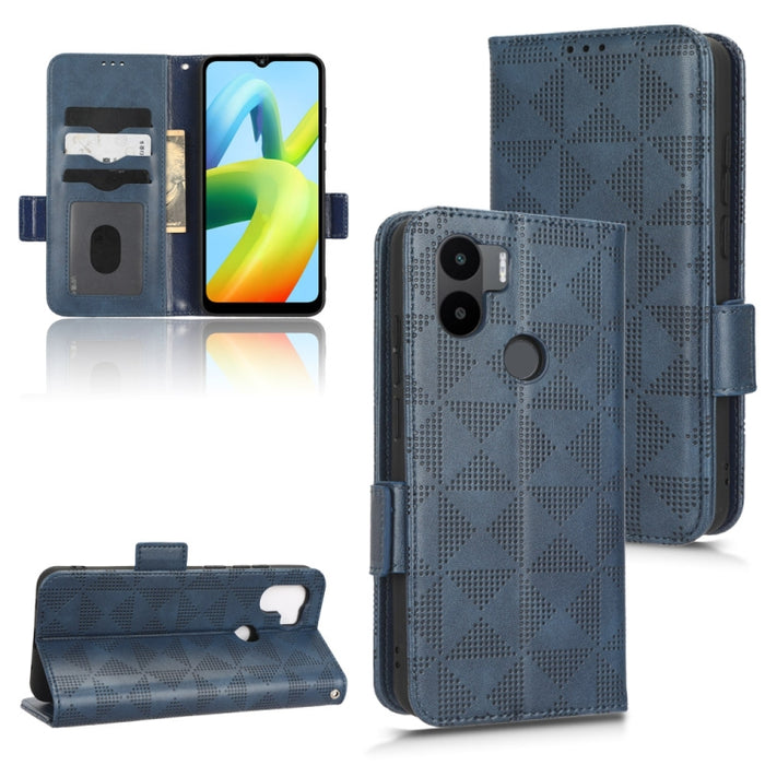 Estuche para teléfono de cuero con triángulo simétrico, For Xiaomi Redmi Note 12 5G Global, For Xiaomi Redmi Note 11 Pro Global, For Xiaomi Redmi 10A / 9C, For Xiaomi Redmi 10C, For Xiaomi Redmi 11 Prime 4G, For Xiaomi Redmi A1+ 4G, For Xiaomi Redmi A1...