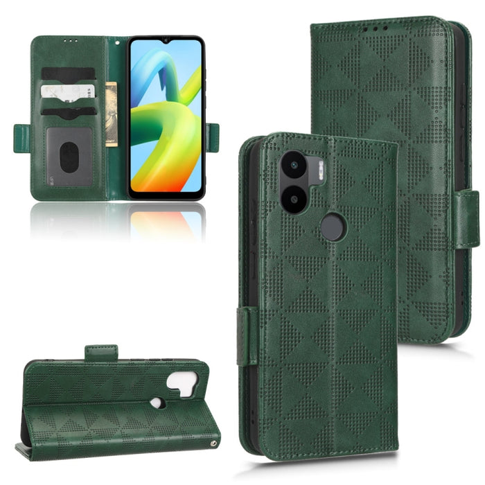 Estuche para teléfono de cuero con triángulo simétrico, For Xiaomi Redmi Note 12 5G Global, For Xiaomi Redmi Note 11 Pro Global, For Xiaomi Redmi 10A / 9C, For Xiaomi Redmi 10C, For Xiaomi Redmi 11 Prime 4G, For Xiaomi Redmi A1+ 4G, For Xiaomi Redmi A1...