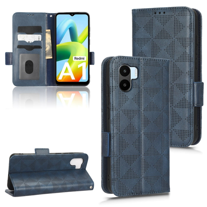 Estuche para teléfono de cuero con triángulo simétrico, For Xiaomi Redmi Note 12 5G Global, For Xiaomi Redmi Note 11 Pro Global, For Xiaomi Redmi 10A / 9C, For Xiaomi Redmi 10C, For Xiaomi Redmi 11 Prime 4G, For Xiaomi Redmi A1+ 4G, For Xiaomi Redmi A1...