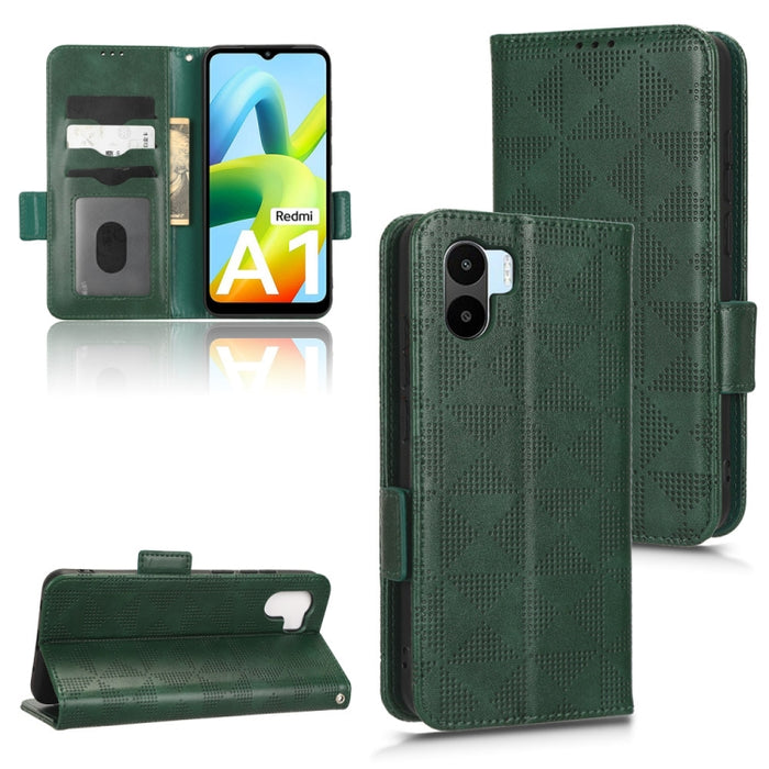 Estuche para teléfono de cuero con triángulo simétrico, For Xiaomi Redmi Note 12 5G Global, For Xiaomi Redmi Note 11 Pro Global, For Xiaomi Redmi 10A / 9C, For Xiaomi Redmi 10C, For Xiaomi Redmi 11 Prime 4G, For Xiaomi Redmi A1+ 4G, For Xiaomi Redmi A1...