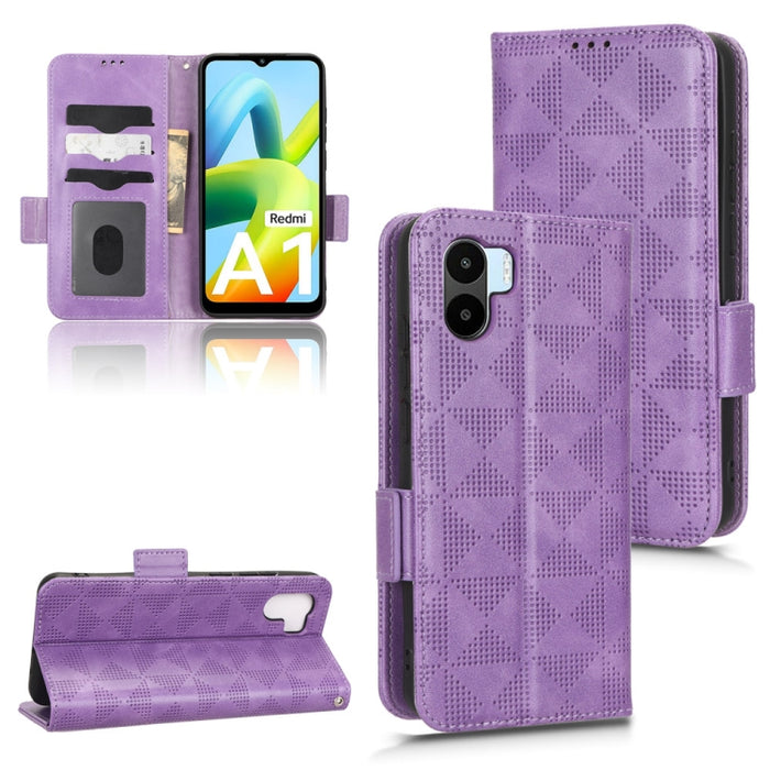 Estuche para teléfono de cuero con triángulo simétrico, For Xiaomi Redmi Note 12 5G Global, For Xiaomi Redmi Note 11 Pro Global, For Xiaomi Redmi 10A / 9C, For Xiaomi Redmi 10C, For Xiaomi Redmi 11 Prime 4G, For Xiaomi Redmi A1+ 4G, For Xiaomi Redmi A1...