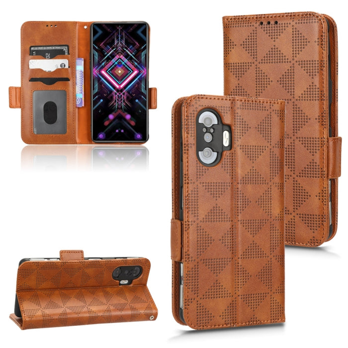 Estuche para teléfono de cuero con triángulo simétrico, For Xiaomi Redmi Note 12 5G Global, For Xiaomi Redmi Note 11 Pro Global, For Xiaomi Redmi 10A / 9C, For Xiaomi Redmi 10C, For Xiaomi Redmi 11 Prime 4G, For Xiaomi Redmi A1+ 4G, For Xiaomi Redmi A1...