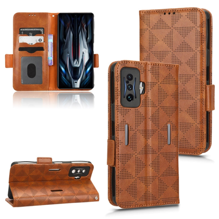 Estuche para teléfono de cuero con triángulo simétrico, For Xiaomi Redmi Note 12 5G Global, For Xiaomi Redmi Note 11 Pro Global, For Xiaomi Redmi 10A / 9C, For Xiaomi Redmi 10C, For Xiaomi Redmi 11 Prime 4G, For Xiaomi Redmi A1+ 4G, For Xiaomi Redmi A1...