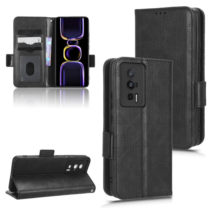 Estuche para teléfono de cuero con triángulo simétrico, For Xiaomi Redmi Note 12 5G Global, For Xiaomi Redmi Note 11 Pro Global, For Xiaomi Redmi 10A / 9C, For Xiaomi Redmi 10C, For Xiaomi Redmi 11 Prime 4G, For Xiaomi Redmi A1+ 4G, For Xiaomi Redmi A1...
