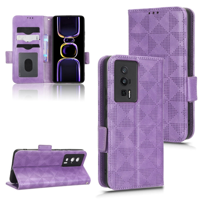 Estuche para teléfono de cuero con triángulo simétrico, For Xiaomi Redmi Note 12 5G Global, For Xiaomi Redmi Note 11 Pro Global, For Xiaomi Redmi 10A / 9C, For Xiaomi Redmi 10C, For Xiaomi Redmi 11 Prime 4G, For Xiaomi Redmi A1+ 4G, For Xiaomi Redmi A1...