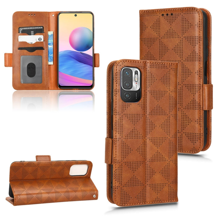 Estuche para teléfono de cuero con triángulo simétrico, For Xiaomi Redmi Note 12 5G Global, For Xiaomi Redmi Note 11 Pro Global, For Xiaomi Redmi 10A / 9C, For Xiaomi Redmi 10C, For Xiaomi Redmi 11 Prime 4G, For Xiaomi Redmi A1+ 4G, For Xiaomi Redmi A1...