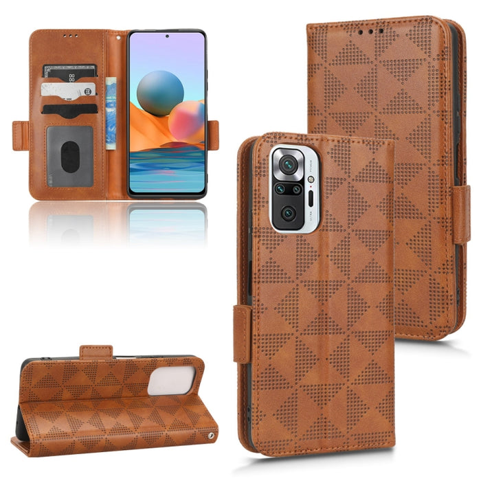 Estuche para teléfono de cuero con triángulo simétrico, For Xiaomi Redmi Note 12 5G Global, For Xiaomi Redmi Note 11 Pro Global, For Xiaomi Redmi 10A / 9C, For Xiaomi Redmi 10C, For Xiaomi Redmi 11 Prime 4G, For Xiaomi Redmi A1+ 4G, For Xiaomi Redmi A1...