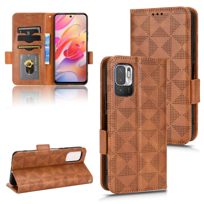 Estuche para teléfono de cuero con triángulo simétrico, For Xiaomi Redmi Note 12 5G Global, For Xiaomi Redmi Note 11 Pro Global, For Xiaomi Redmi 10A / 9C, For Xiaomi Redmi 10C, For Xiaomi Redmi 11 Prime 4G, For Xiaomi Redmi A1+ 4G, For Xiaomi Redmi A1...