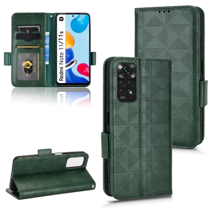 Estuche para teléfono de cuero con triángulo simétrico, For Xiaomi Redmi Note 12 5G Global, For Xiaomi Redmi Note 11 Pro Global, For Xiaomi Redmi 10A / 9C, For Xiaomi Redmi 10C, For Xiaomi Redmi 11 Prime 4G, For Xiaomi Redmi A1+ 4G, For Xiaomi Redmi A1...