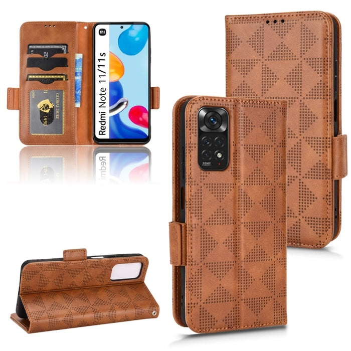 Estuche para teléfono de cuero con triángulo simétrico, For Xiaomi Redmi Note 12 5G Global, For Xiaomi Redmi Note 11 Pro Global, For Xiaomi Redmi 10A / 9C, For Xiaomi Redmi 10C, For Xiaomi Redmi 11 Prime 4G, For Xiaomi Redmi A1+ 4G, For Xiaomi Redmi A1...