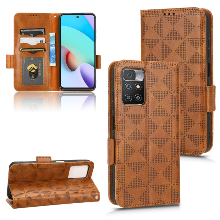 Estuche para teléfono de cuero con triángulo simétrico, For Xiaomi Redmi Note 12 5G Global, For Xiaomi Redmi Note 11 Pro Global, For Xiaomi Redmi 10A / 9C, For Xiaomi Redmi 10C, For Xiaomi Redmi 11 Prime 4G, For Xiaomi Redmi A1+ 4G, For Xiaomi Redmi A1...