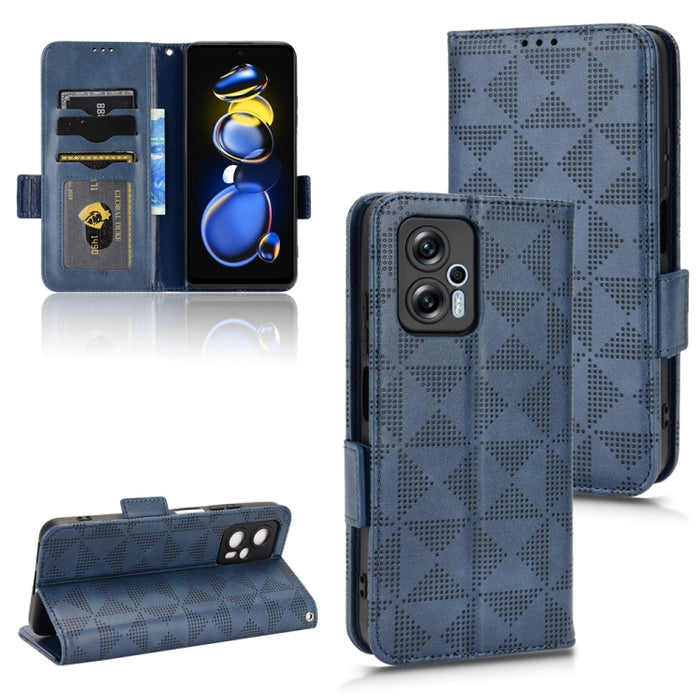 Estuche para teléfono de cuero con triángulo simétrico, For Xiaomi Redmi Note 12 5G Global, For Xiaomi Redmi Note 11 Pro Global, For Xiaomi Redmi 10A / 9C, For Xiaomi Redmi 10C, For Xiaomi Redmi 11 Prime 4G, For Xiaomi Redmi A1+ 4G, For Xiaomi Redmi A1...