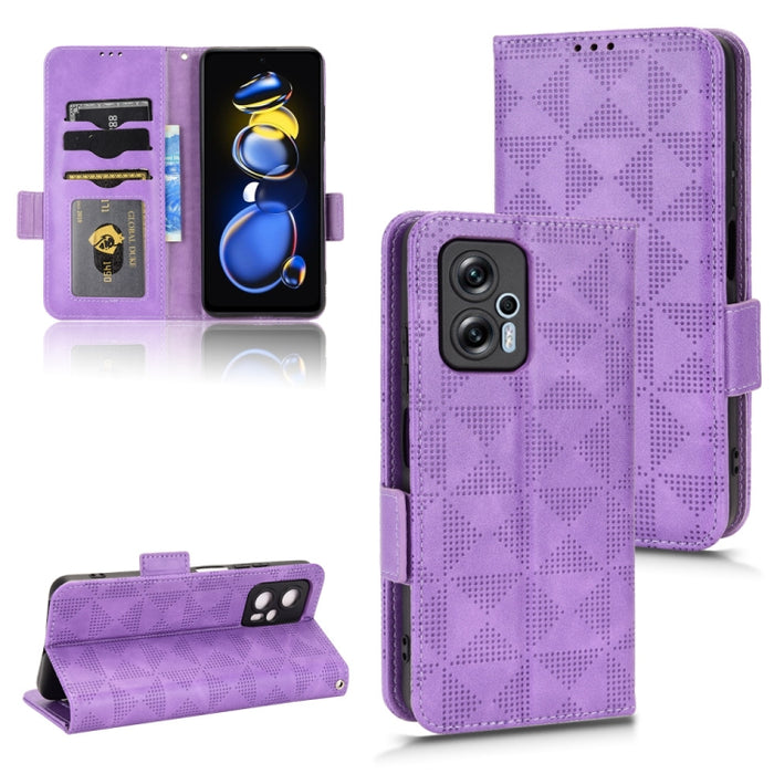 Estuche para teléfono de cuero con triángulo simétrico, For Xiaomi Redmi Note 12 5G Global, For Xiaomi Redmi Note 11 Pro Global, For Xiaomi Redmi 10A / 9C, For Xiaomi Redmi 10C, For Xiaomi Redmi 11 Prime 4G, For Xiaomi Redmi A1+ 4G, For Xiaomi Redmi A1...