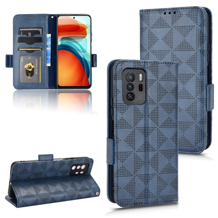 Estuche para teléfono de cuero con triángulo simétrico, For Xiaomi Redmi Note 12 5G Global, For Xiaomi Redmi Note 11 Pro Global, For Xiaomi Redmi 10A / 9C, For Xiaomi Redmi 10C, For Xiaomi Redmi 11 Prime 4G, For Xiaomi Redmi A1+ 4G, For Xiaomi Redmi A1...