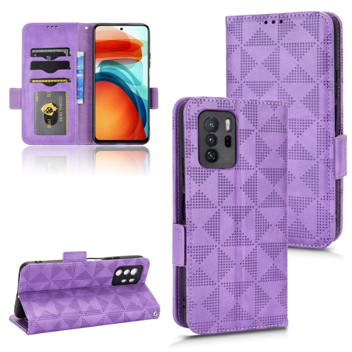 Estuche para teléfono de cuero con triángulo simétrico, For Xiaomi Redmi Note 12 5G Global, For Xiaomi Redmi Note 11 Pro Global, For Xiaomi Redmi 10A / 9C, For Xiaomi Redmi 10C, For Xiaomi Redmi 11 Prime 4G, For Xiaomi Redmi A1+ 4G, For Xiaomi Redmi A1...
