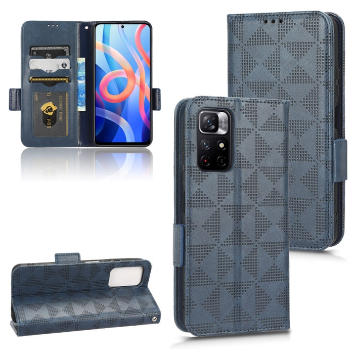 Estuche para teléfono de cuero con triángulo simétrico, For Xiaomi Redmi 10/Note 11S 5G/Poco M4 Pro 5G, For Xiaomi Redmi Note 12 Pro+ 5G Global, For Xiaomi Redmi Note 12 Pro 5G Global, For Xiaomi Redmi Note 12 Pro Speed, For Xiaomi Redmi 11A 4G